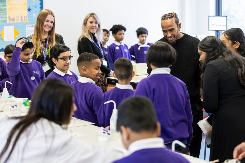 Release of video featuring Sir Lewis Hamilton’s Mulberry STEM Academy visit